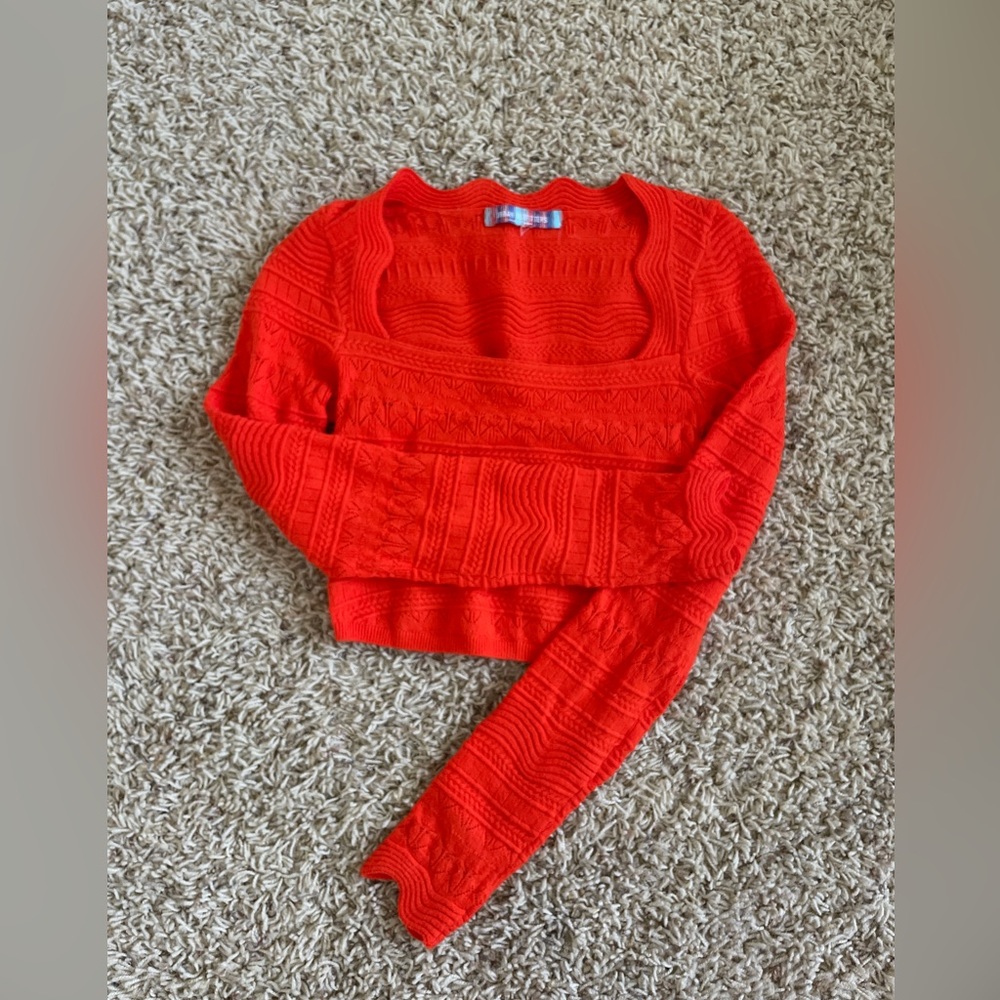 Urban Outfitters bright orange long sleeve